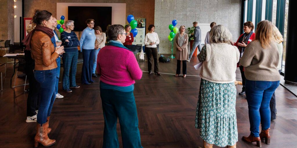 Groepsactiviteit met de deelnemers van de netwerkdag bij Netwerk Beter Samen. (februari 2025)